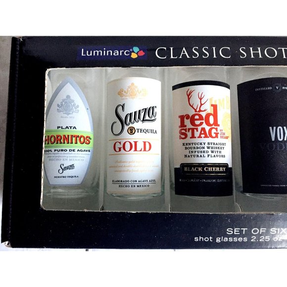 Luminarc Classic Shot Collection Set of 6 Shot Gla - Picture 2 of 6